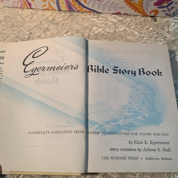 Egermeier's Bible Story Book (revised) Vintage 1955 Revised Edition w/ Dustcover - Picture 9 of 14